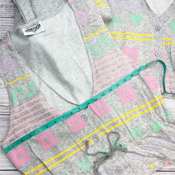 Vintage Retro 80’s 90’s Ladies Activewear Sweatshirt Top Pant Set - Picture 3 of 12